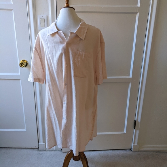 Five Four Nomad linen blend lagenlook button down shirt NWT size XL - Picture 1 of 5